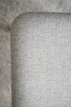 MEDFORD Stol brun ek/ljusbeige tyg