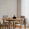 MEDFORD Stol ek/ljusbeige tyg