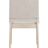 MEDFORD Stol vitpigmenterad ek/ljusbeige tyg