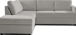 MEMORY Hörnbäddsoffa 2-del med öppet avsl m förvar vä A9 tyg Centauri grey 05