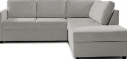 MEMORY Hörnsoffa 2-del m öppet avsl m förvar hö & arm 9 tyg Centauri grey 05