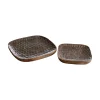 MÅNS Bricka emaljerad 35x35 h3,5cm emaljerat mangoträ