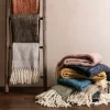 MORGAN pläd beige 59% Ull 26% Akryl, 15% nylon 170x130 cm