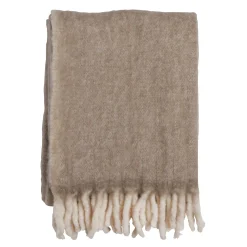 MORGAN pläd beige 59% Ull 26% Akryl, 15% nylon 170x130 cm