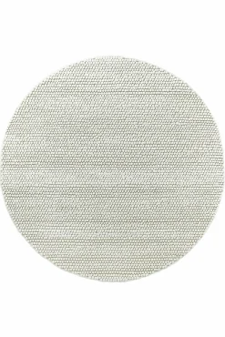 NATURE Handvävd ullmatta 0, vit Ø 150 cm