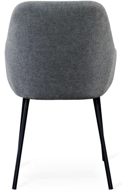NAVO stol tyg Frida mörkgrå