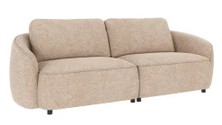 NORRIS soffa 3-sits ljusbeige tyg Anna #2 (k3)