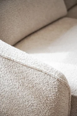 NORRIS soffa 3-sits ljusbeige tyg Anna #2 (k3)