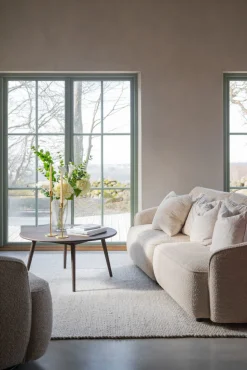 NORRIS soffa 3-sits ljusbeige tyg Anna #2 (k3)
