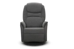OHIO Reclinerfåtölj tyg Austin 19 antracit m snurr & lyft, 2 motorer