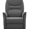 OHIO Reclinerfåtölj XL tyg Austin 19 antracit m lyft, 2 motorer