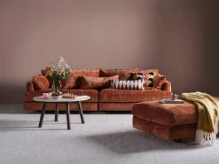 OLBIA 4-sits soffa 284cm tyg Urban 3452 copper