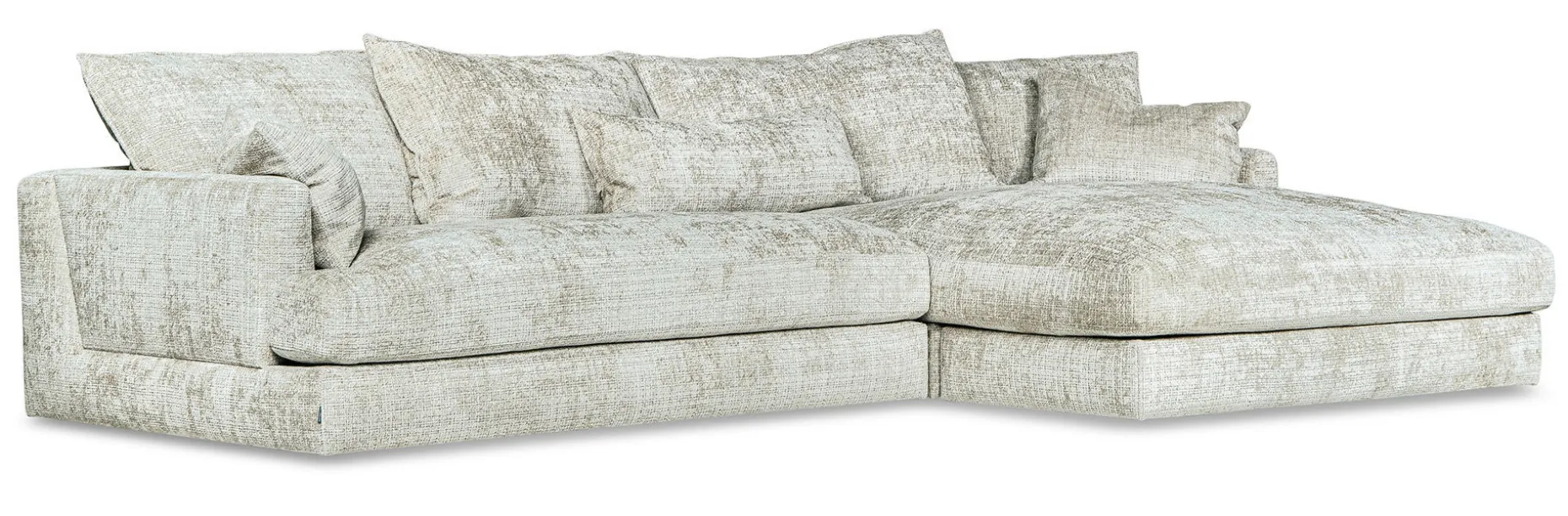 OLBIA Soffa 3DIV 305cm med divan höger tyg Urban 3404 light taupe