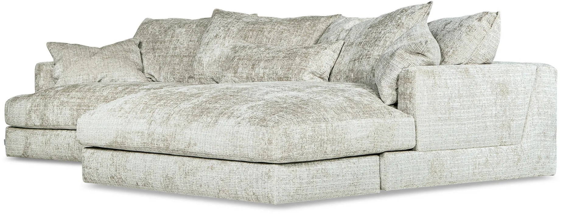 OLBIA Soffa 3DIV 305cm med divan höger tyg Urban 3404 light taupe