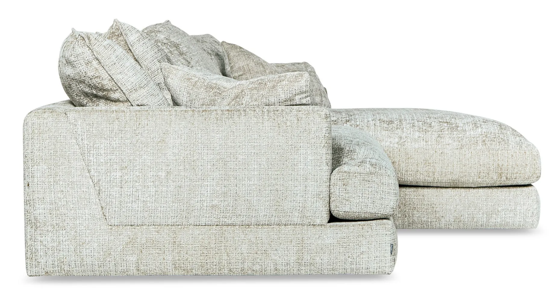 OLBIA Soffa 3DIV 305cm med divan höger tyg Urban 3404 light taupe