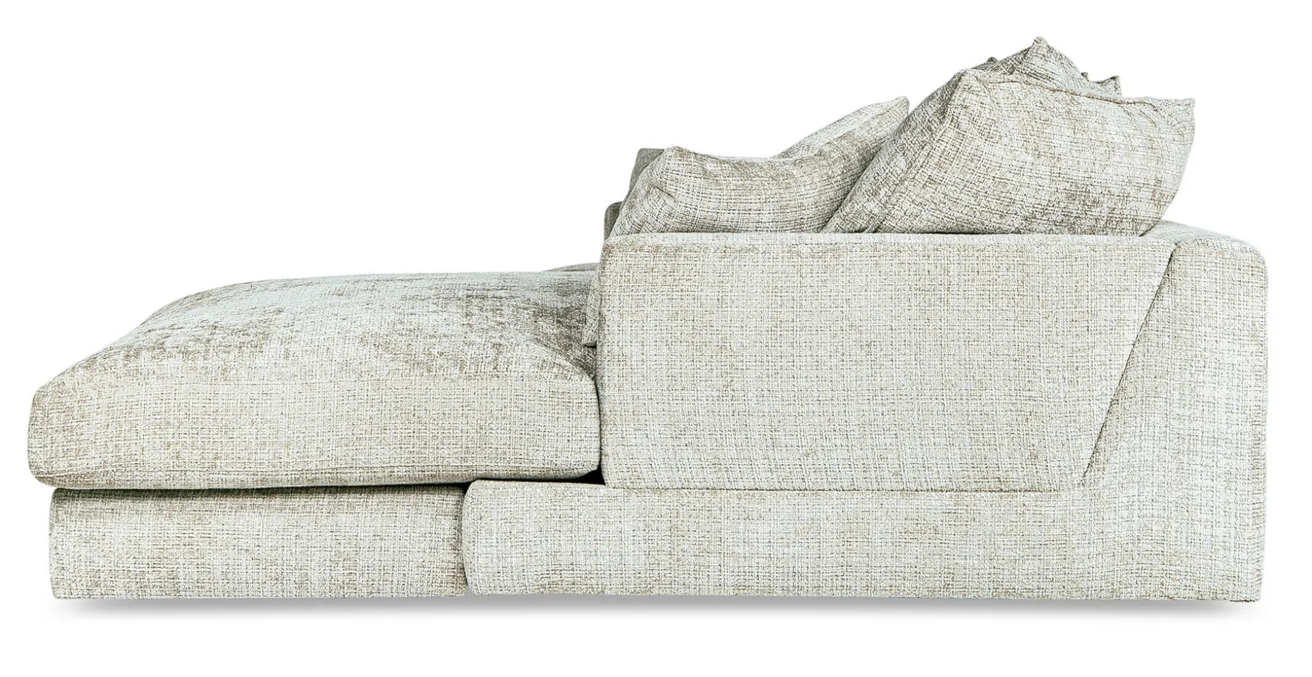OLBIA Soffa 3DIV 305cm med divan höger tyg Urban 3404 light taupe