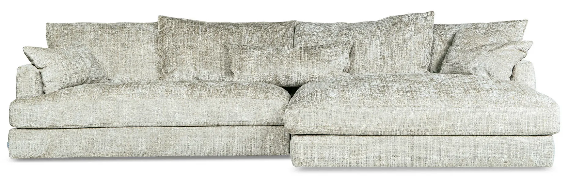 OLBIA Soffa 3DIV 305cm med divan höger tyg Urban 3404 light taupe