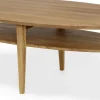 OPTIMAL Soffbord ellips 160x70 H52cm oljad massiv ek
