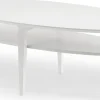 OPTIMAL Soffbord ellips 160x70 H52cm vitbetsad lackad massiv/fanérad ek