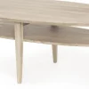 OPTIMAL Soffbord ellips 160x70 H52cm vitoljad massiv ek