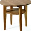 OPTIMAL Soffbord Ø 60 H52cm oljad massiv ek