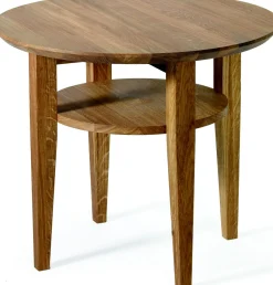 OPTIMAL Soffbord Ø 60 H52cm oljad massiv ek