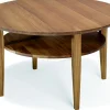 OPTIMAL Soffbord Ø 90 H52cm oljad massiv ek