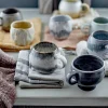 PAULA Frukostset, Grå, Stenkeramik - set med 12 delar