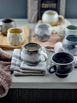 PAULA Frukostset, Grå, Stenkeramik - set med 12 delar