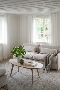 PEYTON soffa 3-sits beige tyg Ursula #282 (k3)