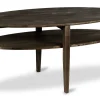 PRIMO Soffbord 130x70 höjd 58 Massiv rökoljad ek