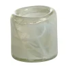 PURO Ljuslykta creme 9x9 h9cm 100% munblåst glas