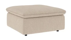 RAWLINS Fotpall ljusbeige tyg Sandra #903 (k2)