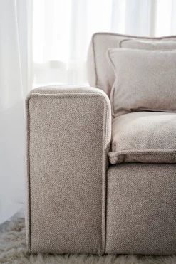 RAWLINS Soffa 3-sits beige tyg Bobby 2 (k2)
