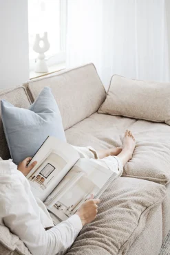 RAWLINS Soffa 3-sits beige tyg Bobby 2 (k2)