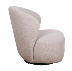 ROSELAWN fåtölj ljusbeige tyg snurr