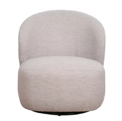 ROSELAWN fåtölj ljusbeige tyg snurr