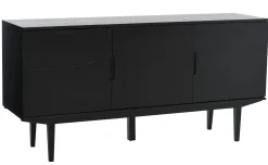 SAGAMORE Sideboard 3-dörr, svartbetsad lackad ekfanér