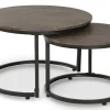 SESTO Soffbord 2-dels Ø76/Ø57 MDF/laminat