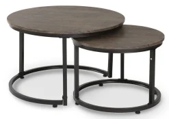 SESTO Soffbord 2-dels Ø76/Ø57 MDF/laminat