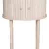 SHIRAZ Sängbord H68 vitpigmenterad lackad ekfanér, wl102