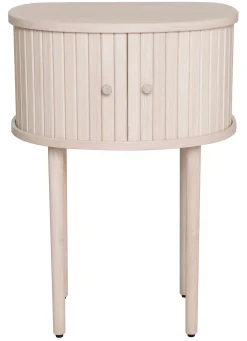 SHIRAZ Sängbord H68 vitpigmenterad lackad ekfanér, wl102