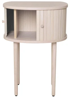 SHIRAZ Sängbord H68 vitpigmenterad lackad ekfanér, wl102
