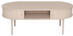 SHIRAZ Soffbord 120x60vitpigmenterad lackad ekfanér, wl102