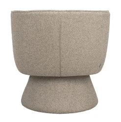 SHOREHAM Fåtölj beige tyg snurr