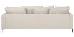 SIMONE 3,5-sits soffa tyg Beatto 1064 cream, svarta metallben
