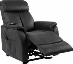 STOUT Reclinerfåtölj med lift, El, tyg lacey grey/ 2 motorer
