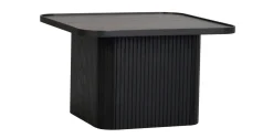 SULLIVAN Soffbord 60x60, H37cm svart massiv ek, mdf ekfanér