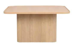 SULLIVAN Soffbord 80x80, H40 cm vitpigmenterad massiv ek, mdf ekfanér