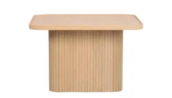 SULLIVAN Soffbord 60x60, H37cm vitpigmenterad massiv ek, mdf ekfanér